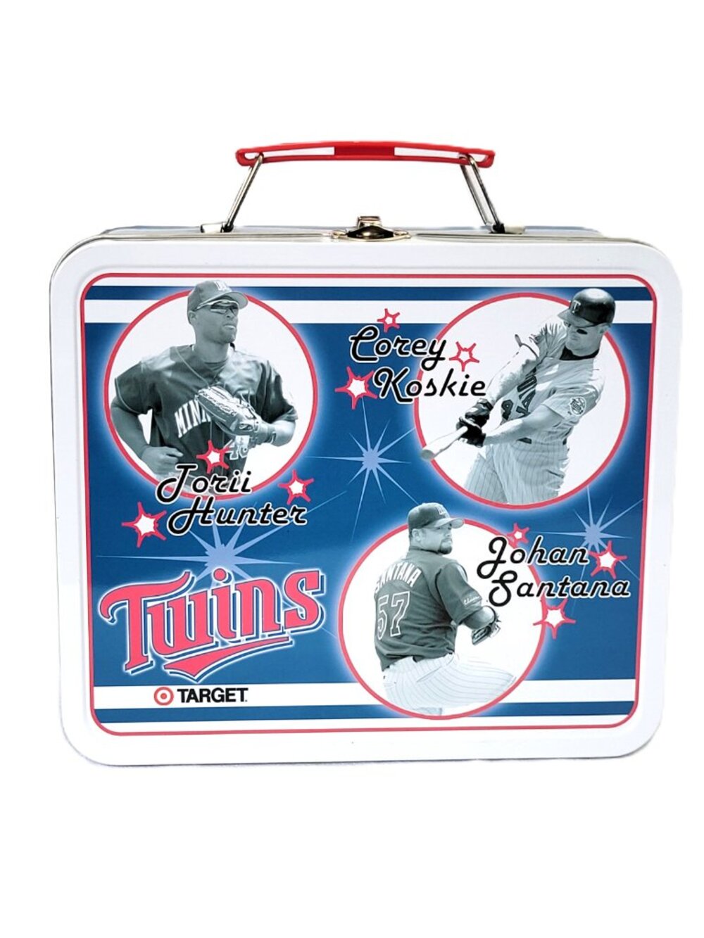 Minnesota Twins 2004 SGA Metal Lunchbox Target 6 Players Featured